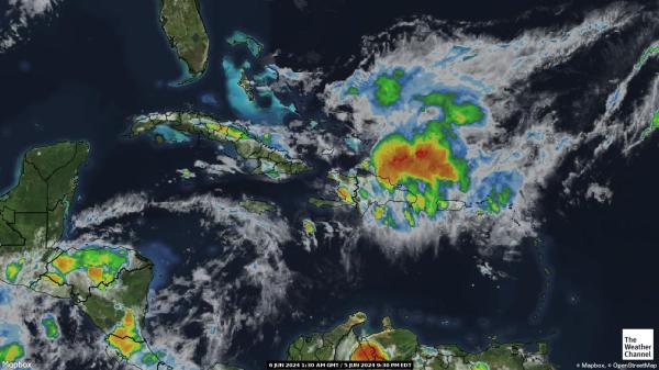 Тринідад і Тобаго Погода хмарної карти 