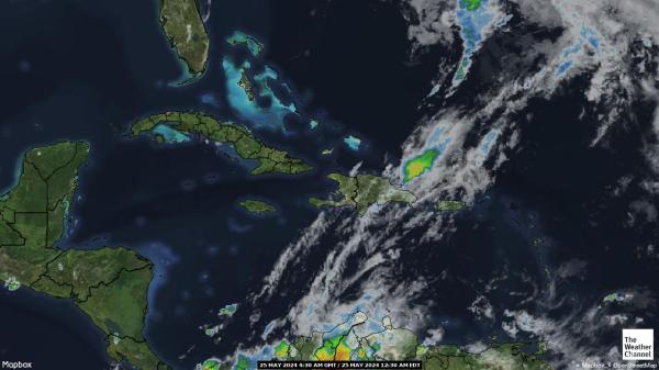 Quần đảo Turks và Caicos Bản đồ thời tiết đám mây 