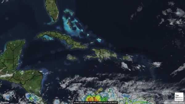 Otoci Turks i Caicos Vremenska prognoza, Satelitska karta vremena 