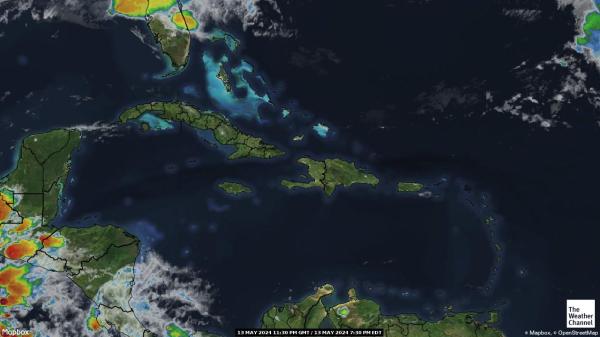 Quần đảo Turks và Caicos Bản đồ thời tiết đám mây 