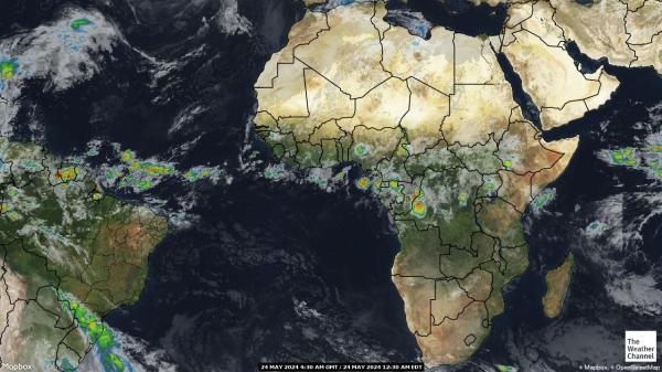 Uganda Meteo nuvola mappa 