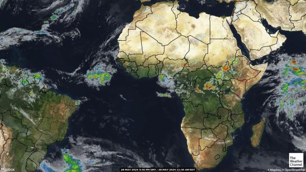 Uganda Ilm pilv kaart 