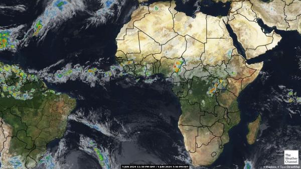 ウガンダ 天気クラウドマップ 