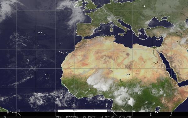 Emiriah Arab Bersatu Peta Cuaca awan 