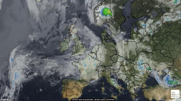 United Kingdom Meteo nuvola mappa 