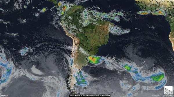 أوروغواي خريطة الطقس سحابة 