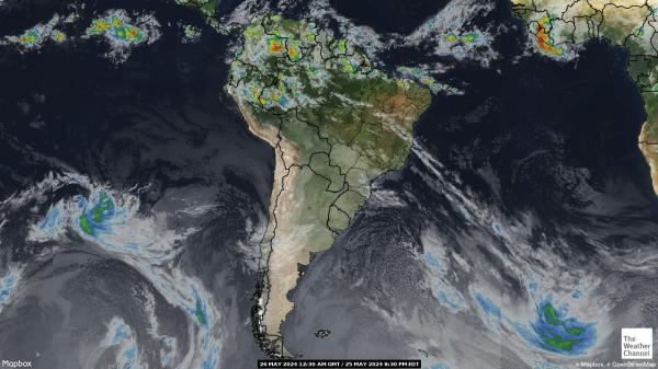 Ουρουγουάη Καιρός σύννεφο χάρτη 