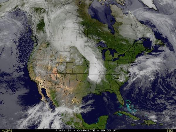 США Аляска Погода облако карту 