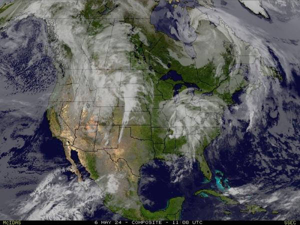 САЩ Аляска времето облачна карта 