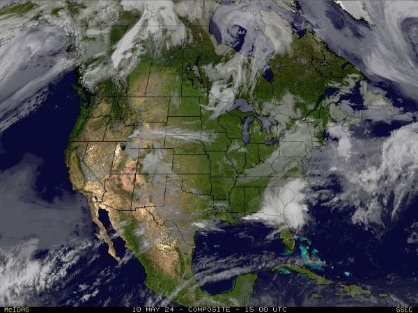 USA Arizona Previsão do tempo nuvem mapa 
