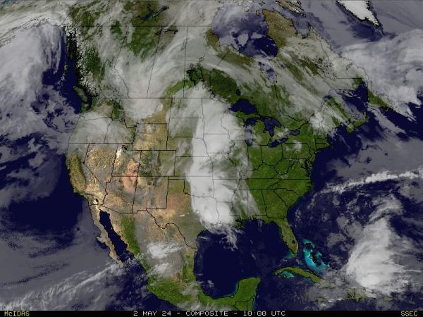 САЩ Аризона времето облачна карта 