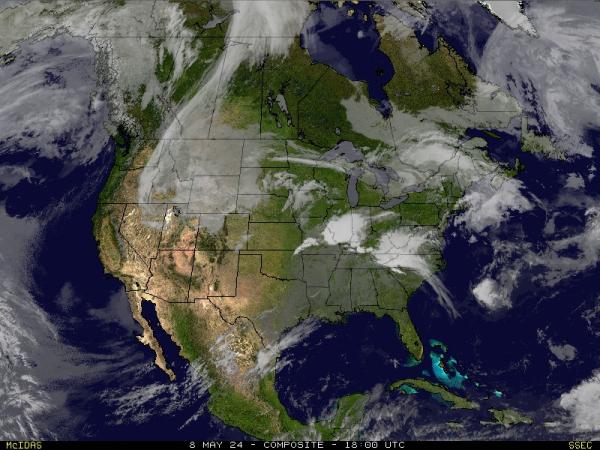 أريزونا الولايات المتحدة الأمريكية خريطة الطقس سحابة 