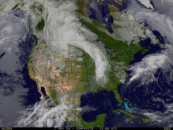 أريزونا الولايات المتحدة الأمريكية خريطة الطقس سحابة 