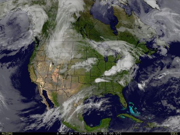 САЩ Аризона времето облачна карта 