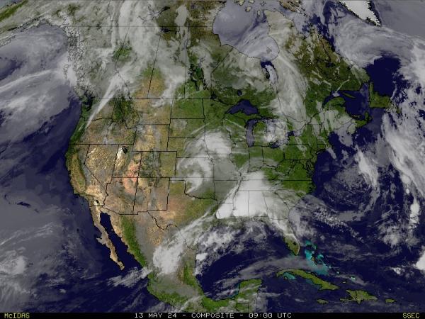 Statele Unite ale Americii Arkansas Hartă starea vremii nor 