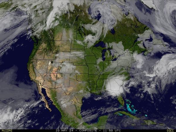 USA Arkansas Previsão do tempo nuvem mapa 