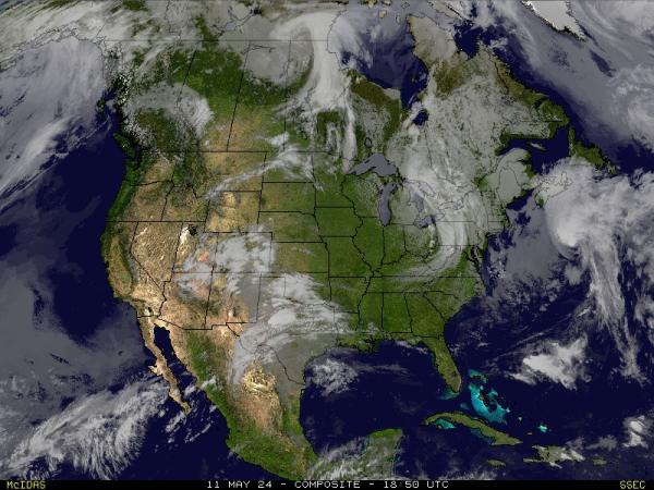 امریکہ آرکنساس موسم بادل کا نقشہ 