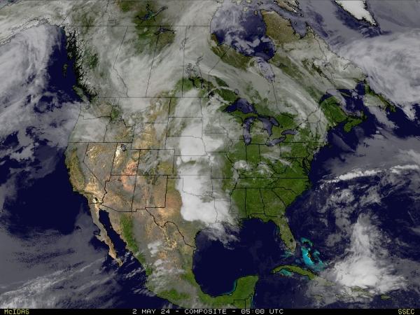 США Калифорния Погода облако карту 