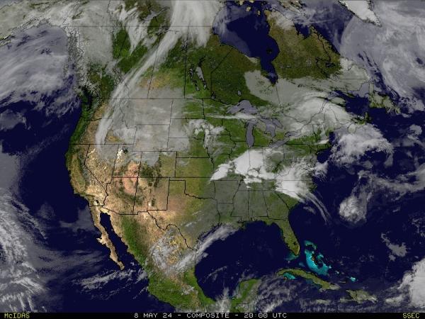 كاليفورنيا الولايات المتحدة الأمريكية خريطة الطقس سحابة 