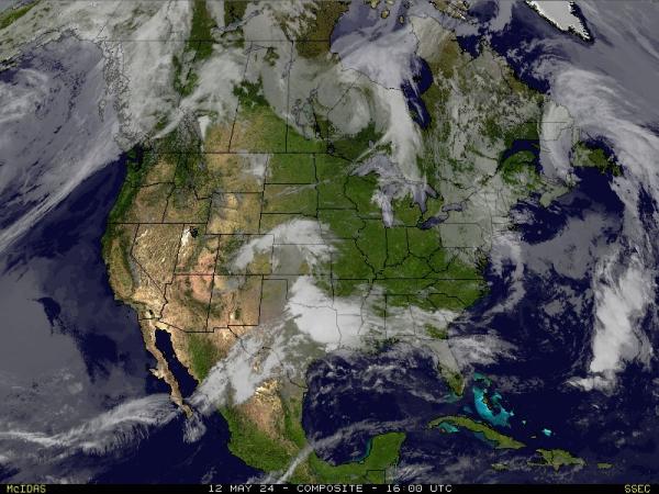 USA Colorado Previsão do tempo nuvem mapa 