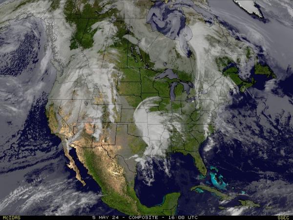 САЩ Кънектикът времето облачна карта 