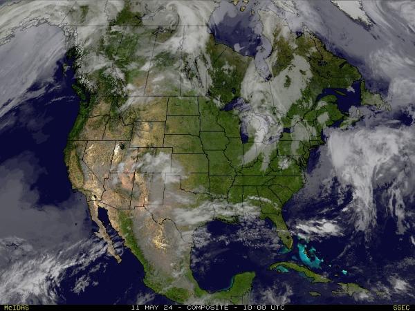 USA Floryda Chmura pogoda mapa 