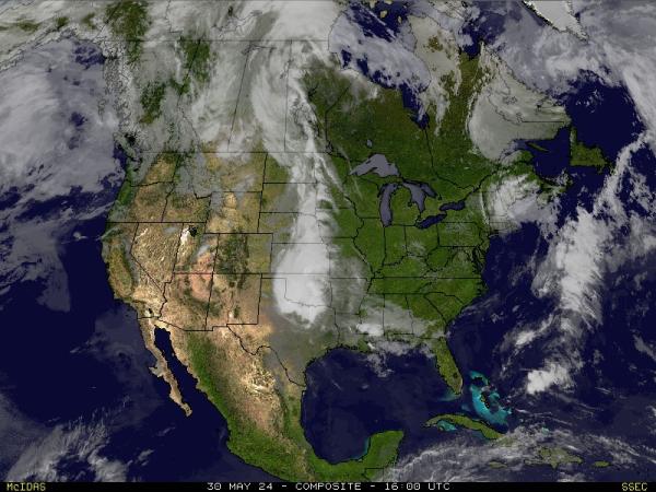 สหรัฐอเมริก ฟลอริด้า แผนที่เมฆอากาศ 