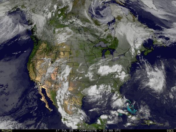Amerika Serikat Georgia Peta Cuaca Awan 