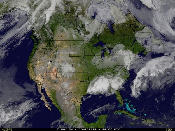 USA Havaj Počasí mrak mapy 