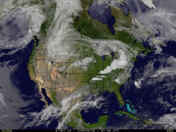 США Айдахо Погода облако карту 