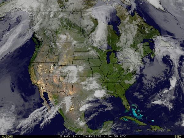 Amerika Syarikat Illinois Peta Cuaca awan 