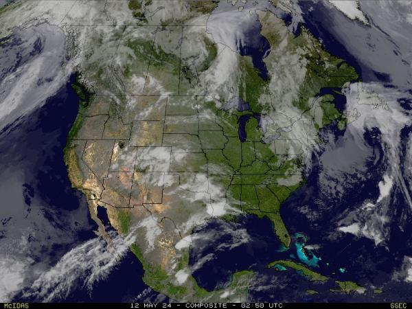 Statele Unite ale Americii Iowa Hartă starea vremii nor 
