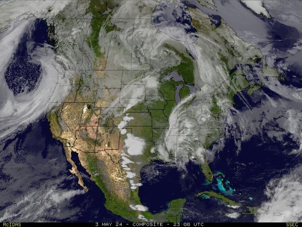 كنساس الولايات المتحدة الأمريكية خريطة الطقس سحابة 