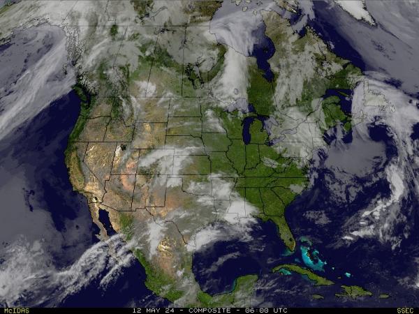 USA Louisiana Chmura pogoda mapa 