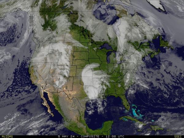 САЩ Мейн времето облачна карта 