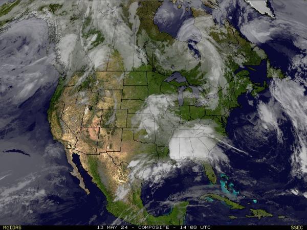США Мэн Погода облако карту 