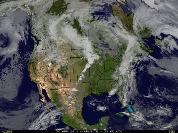 USA Maine Sää pilvi kartta 