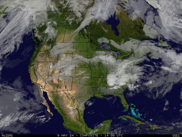 مين الولايات المتحدة الأمريكية خريطة الطقس سحابة 