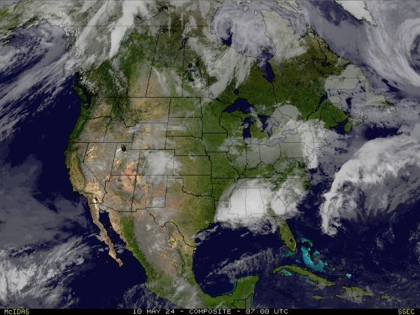 SAD Michigan Vremenska prognoza, Satelitska karta vremena 