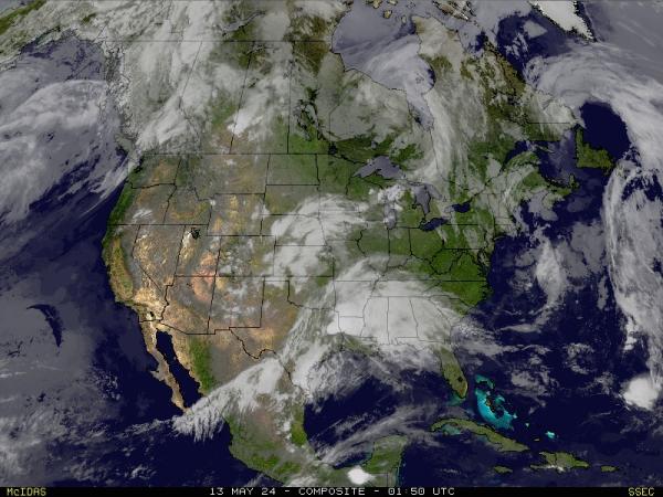 Amerika Syarikat Minnesota Peta Cuaca awan 