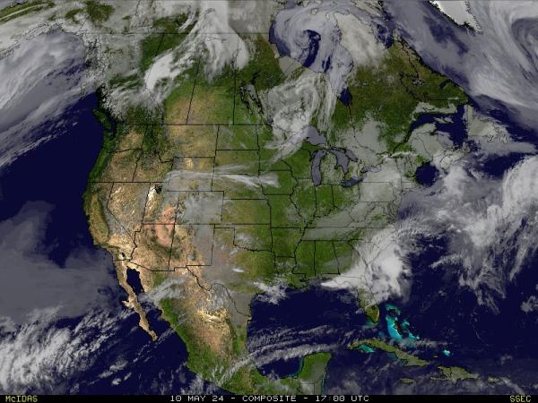 USA Minnesota Időjárás felhő térkép 