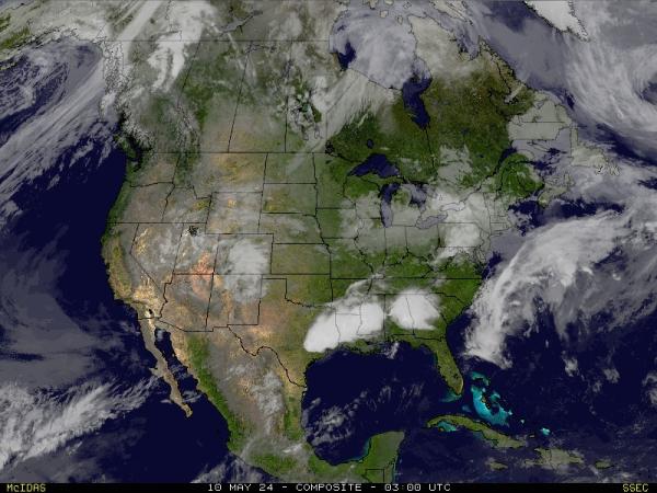 ABD Mississippi Hava bulut haritası 