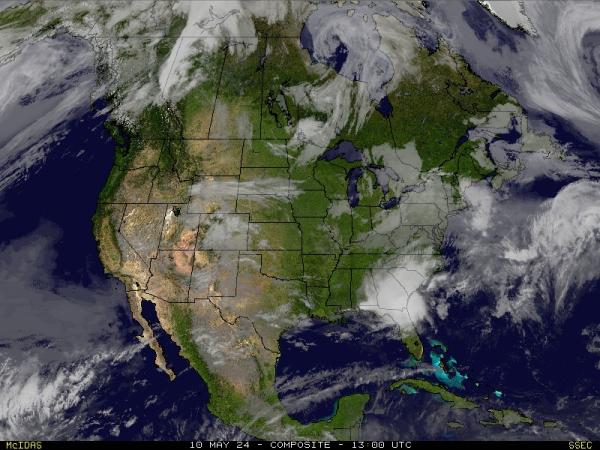USA Missouri Weather Cloud Map 