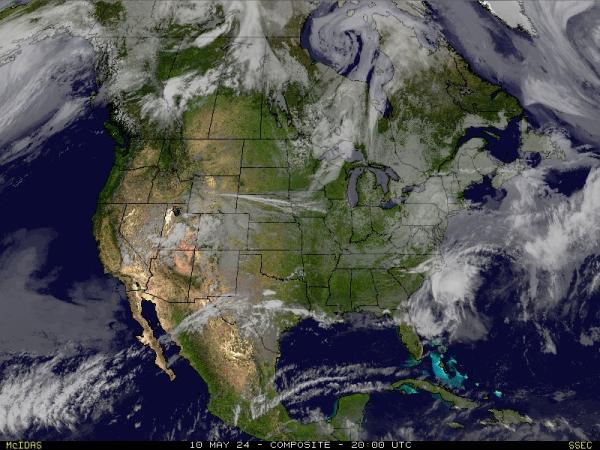 ΗΠΑ Μοντάνα Καιρός σύννεφο χάρτη 