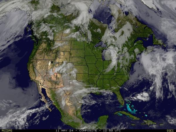 EE.UU. Montana Mapa del tiempo pronóstico nube 