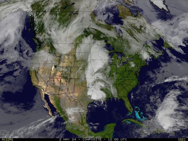 الولايات المتحدة الأمريكية مونتانا خريطة الطقس سحابة 