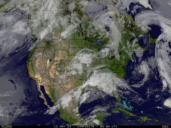 ABD Montana Hava bulut haritası 