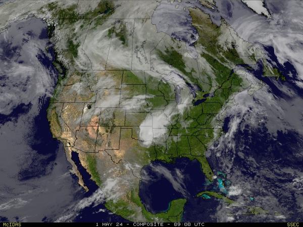 САЩ Небраска времето облачна карта 