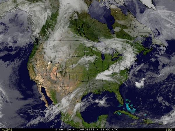 USA New Hampshire Počasí mrak mapy 