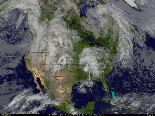 САЩ Ню Мексико времето облачна карта 